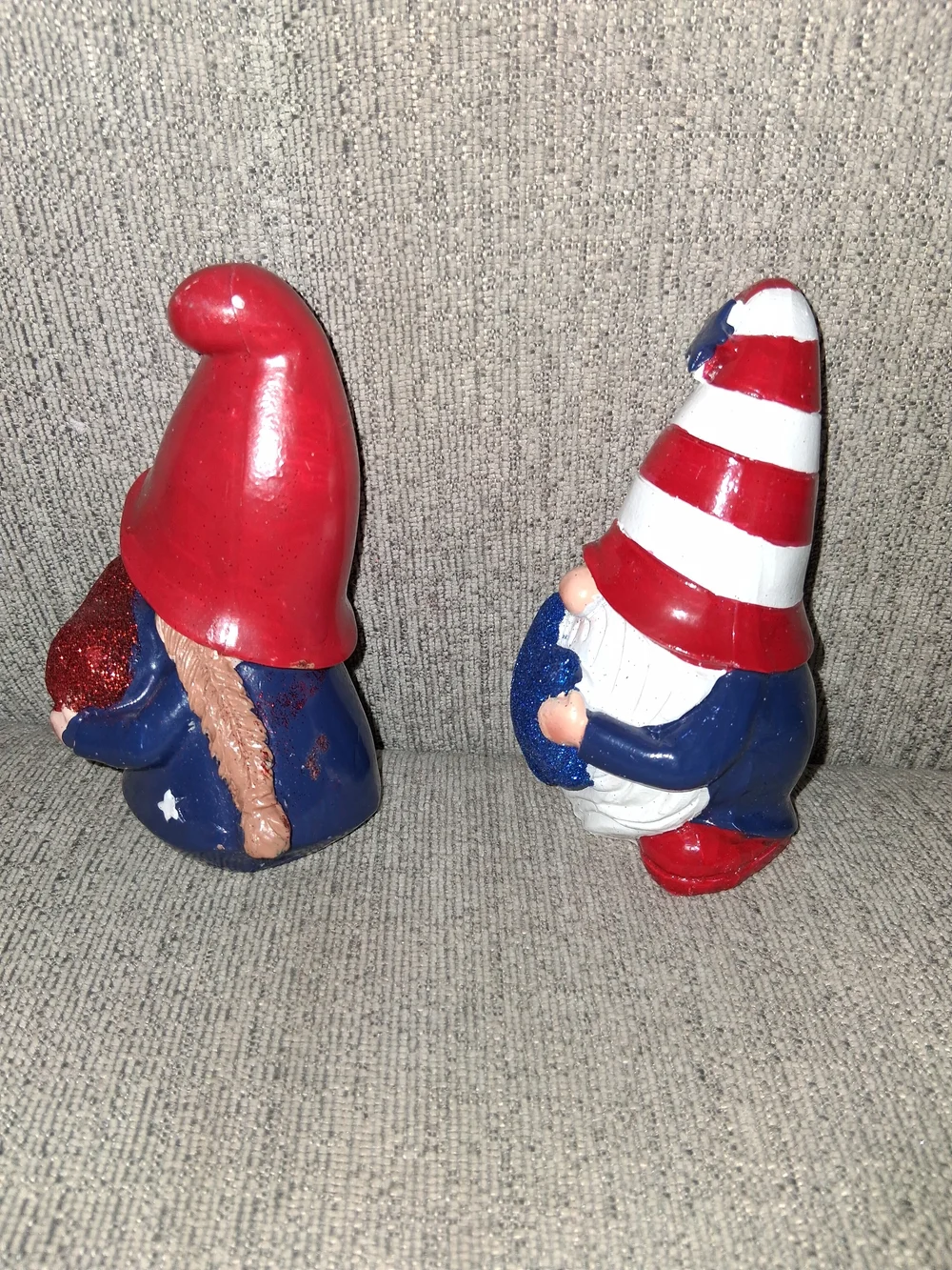 Patriotic Gnome Figurines - Red, White & Blue Holiday Decor 4inch Nwt